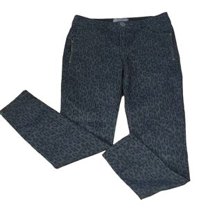 WIT & wisdom gray leopard jeans size 6